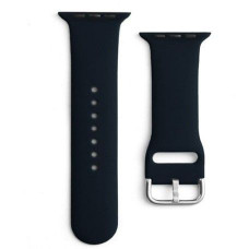 Ilike Siksniņa iLike  Strap APS Silicone Watch Band 8/7/6/5/4/3/2 / SE (41/40 / 38mm) Strap Watchband Black