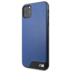 BMW Aizmugurējais vāciņš BMW Apple iPhone 11 Pro Max Hardcase Smooth PU Leather Blue