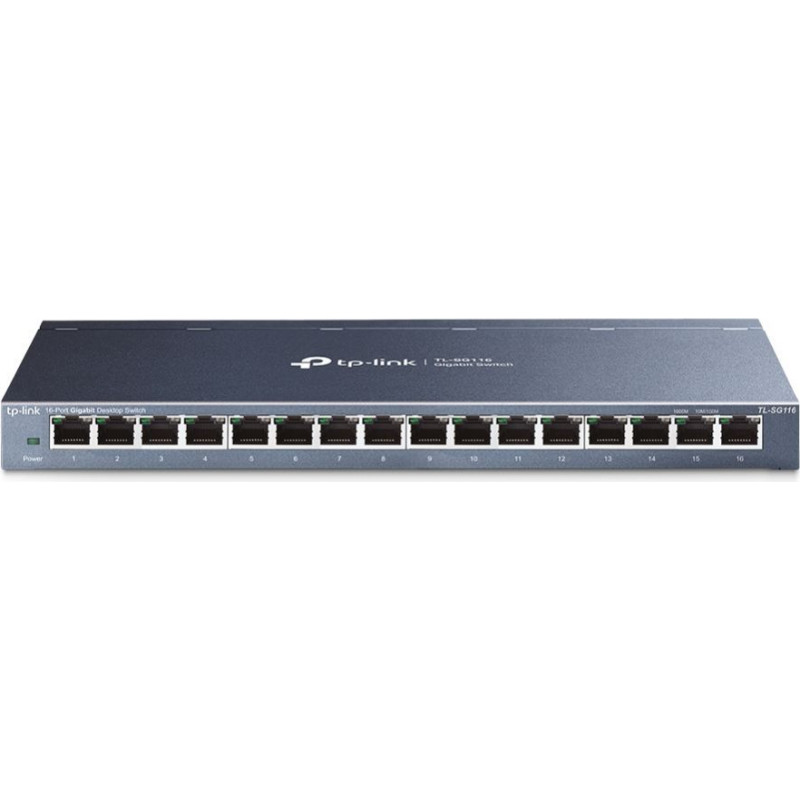 Tp-Link Serveru  - Citi piederumi TP-Link  16-Port Gigabit Switch TL-SG116	 10/100/1000 Mbps (RJ-45), Unmanaged, Desktop, Ethernet LAN (RJ-45) ports 16
