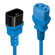 Lindy Parveidotājs LINDY  CABLE POWER IEC EXTENSION 1M/BLUE 30471