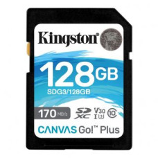 Kingston Atmiņas kartes Kingston  Canvas Go! Plus 128 GB, SD, Flash memory class 10