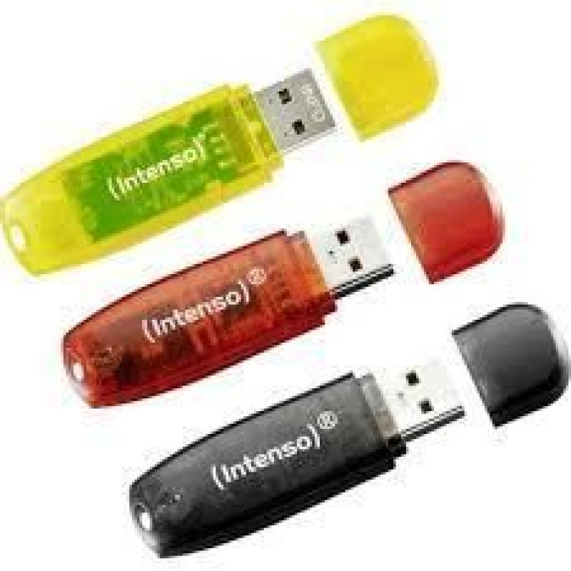 Intenso Zibatmiņa Intenso  MEMORY DRIVE FLASH USB2 3X32GB/RAINBOW 3502483