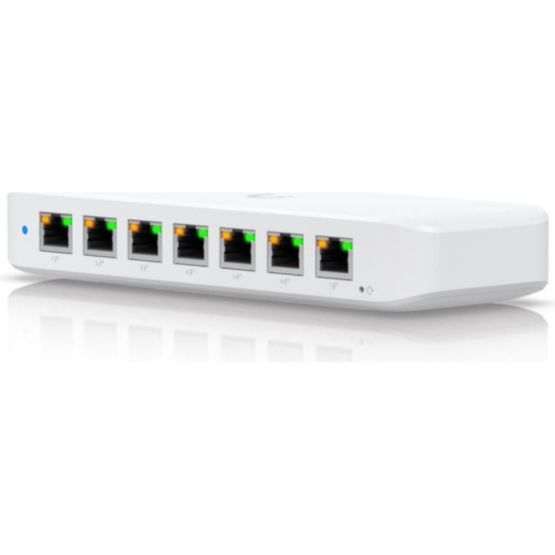 Ubiquiti Nevadāms centrmezgls UBIQUITI  Switch||Ultra|USW-Ultra|Type L2|Desktop/pedestal|8x1000Base-T|8|PoE+ ports 7|USW-ULTRA