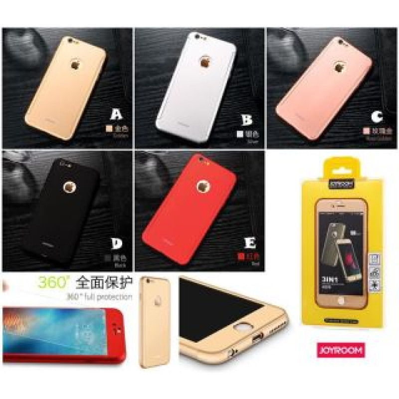 Joyroom Aizmugurējais vāciņš Joyroom Apple iPhone 7 Plus Plastic Case 360° JR-BP208 Rose Gold