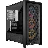 Corsair Datoru korpusi Corsair  PC Case | Frame 4000D RS ARGB Modular | Black | Mid-Tower | Power supply included No