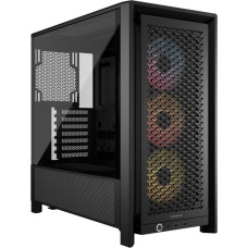 Corsair Datoru korpusi Corsair  PC Case | Frame 4000D RS ARGB Modular | Black | Mid-Tower | Power supply included No