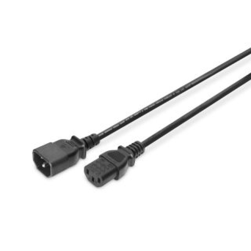 Digitus Kabelis Digitus  Power Cord extension cable  C13 - C14, AK-440201-018-S 1.8 m, Black