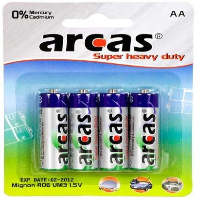 Arcas Cita datorprece Arcas  AA/R6, Super Heavy Duty, 4 pc(s)