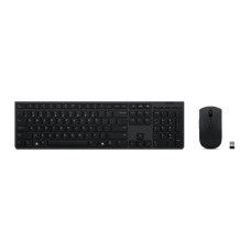Lenovo Datora tastatūra Lenovo  Professional Wireless Rechargeable Keyboard and Mouse Combo US Euro Grey