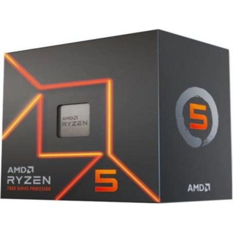 AMD Procesors AMD  CPU RYZEN X6 R5-7600 SAM5 BX/65W 3800 100-100001015BOX
