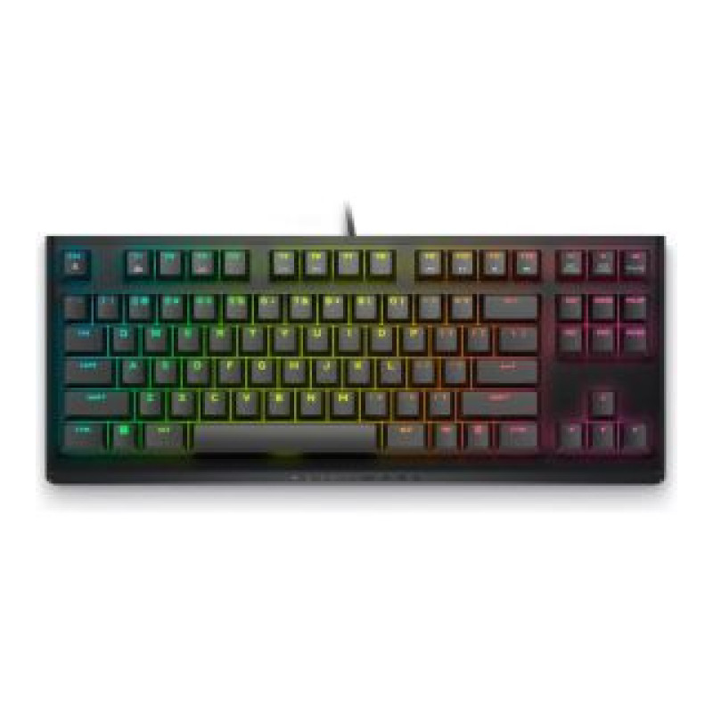 Dell Datora tastatūra Dell  Alienware Tenkeyless AW420K | Gaming Keyboard | Wired | EN | Dark Side of the Moon | CHERRY MX Red