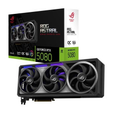 Asus Grafiskās karte / Video kartes Asus  Graphics Card||NVIDIA GeForce RTX 5080|16 GB|GDDR7|256 bit|PCIE 5.0 16x|Triple slot Fansink|2xHDMI|3xDisplayPort|ASTRAL-RTX5080-O16G-GAM