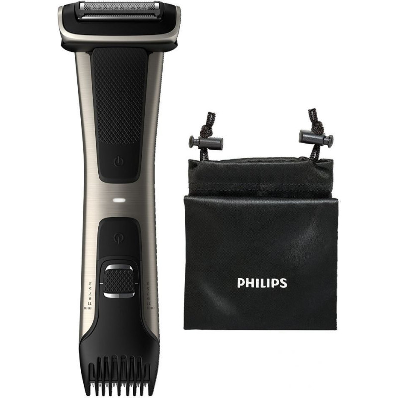 Philips Matu trimmeris Philips  Showerproof body groomer BG7025/15 Body groomer, Cordless, Number of length steps 5, Rechargeable,   Lithium-ion, Operating time 80 min, Charging time 1 h, Black/Stainless