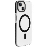 Evelatus Aizmugurējais vāciņš Evelatus Apple iPhone 15 Clear Case PC+TPU With MagSafe Transparent Black