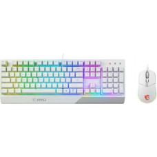 MSI Datora tastatūra MSI  KEYBOARD +MOUSE/VIGOR GK30 COMBO WHITE US