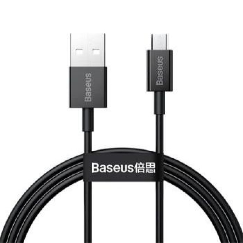 Baseus Kabelis Baseus - Superior Fast Charging Data Cable USB to Micro 1m Black