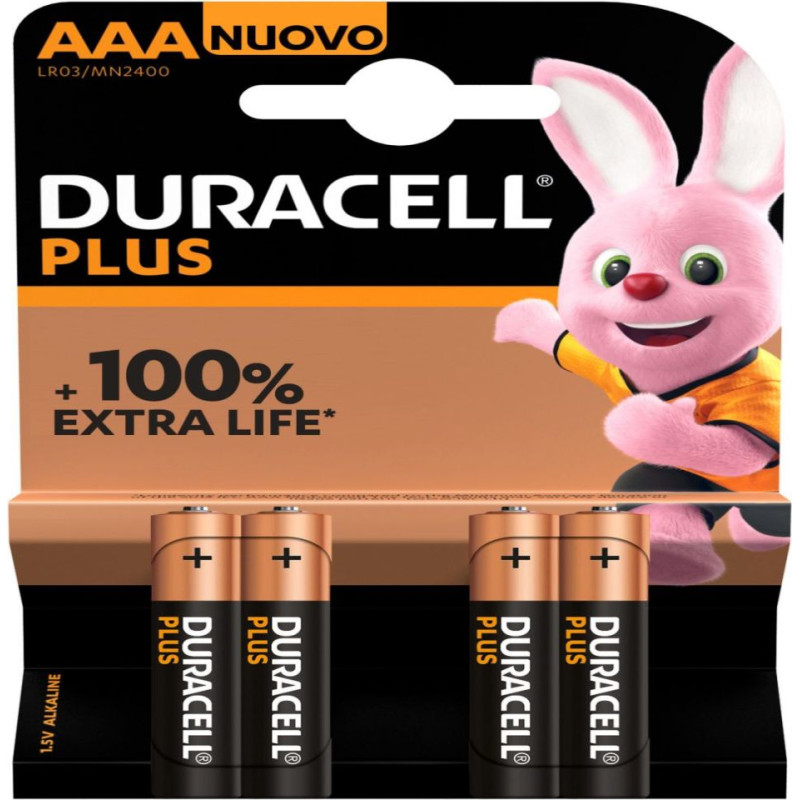 Duracell Cita datorprece Duracell  Plus MN2400 AAA, Alkaline, 4 pc(s)