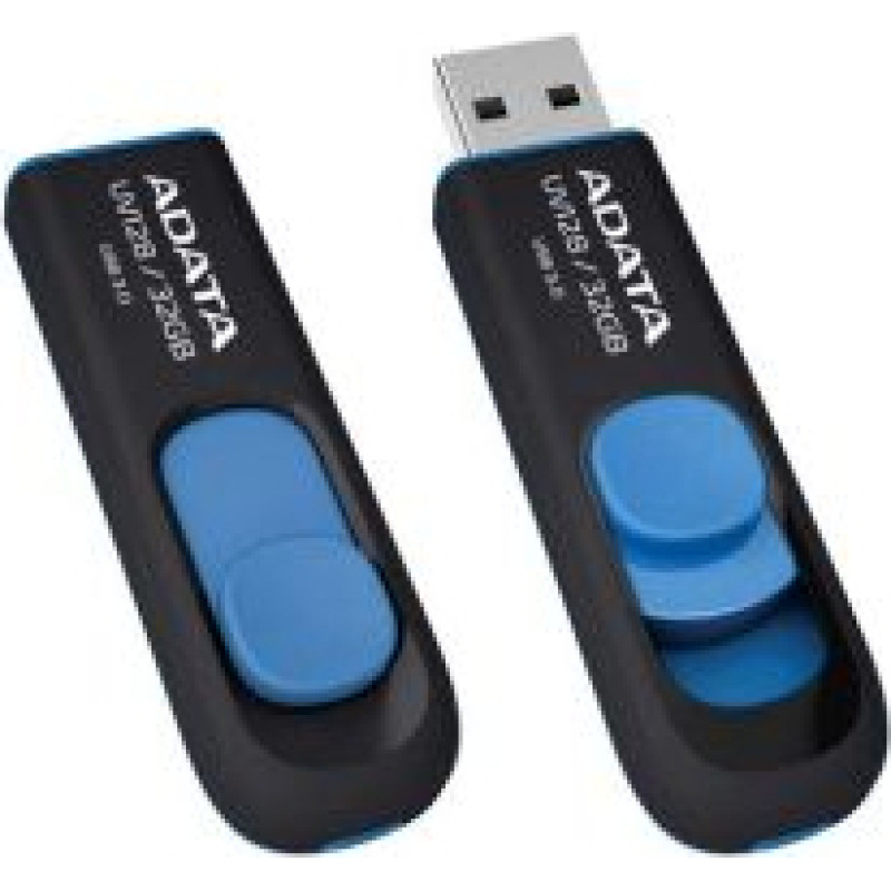 Adata Zibatmiņa ADATA  UV128 32 GB, USB 3.0, Black/Blue