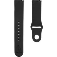 Connect Siksniņa Connect  22mm Silicone Loop Watch Strap (130mm M/L) Black