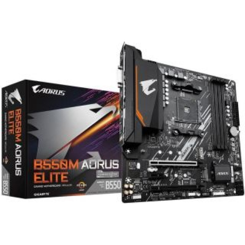 Gigabyte Pamatplate AMD procesorsiem Gigabyte  Mainboard||AMD B550|SAM4|Micro-ATX|Memory DDR4|Memory slots 4|1xPCI-Express 3.0 1x|1xPCI-Express 3.0 4x|1xPCI-Express 4.0 16x|2xM.2|1xDVI-D|1xHDMI|2xAudio-In|1xAudio-Out|4xUSB 2.0|4xUSB 3.2|1xPS/2|1xRJ45|B550