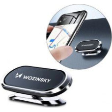 Wozinsky Auto turētājs Wozinsky  Wozinsky Self-adhesive Magnetic 360 Car Dashboard Mount Silver (WMH-06)