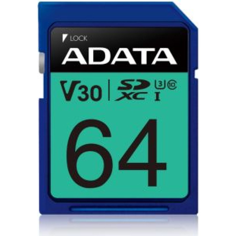Adata Atmiņas kartes ADATA  Premier Pro UHS-I SDXC 64 GB Flash memory class 10