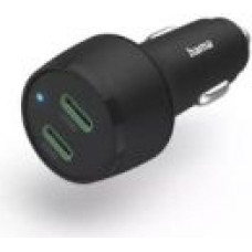 Hama Auto lādētāji Hama  Fast charging Auto PD/QC 45W (2X USB-C) Black