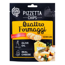 PIZZETTA CHIPS Quattro Formaggi maizes uzkodas 70g