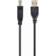 Gembird Aizmugurējais vāciņš Gembird  Cable USB2 AM-BM 1 m, Black, USB B, USB A