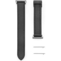 Connect Siksniņa Connect  20mm Silicone Leather Watch Straps with Magnetic Black