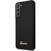 Guess Aizmugurējais vāciņš Guess  Samsung S22 Plus Silicone Metal Logo Case Black