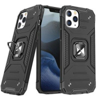 Wozinsky Aizmugurējais vāciņš Wozinsky Apple iPhone 13 Pro Ring Armor Case Kickstand Tough Rugged Cover Black