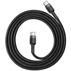 Baseus Kabelis Baseus  CABLE USB-C TO USB-C 1M/GRAY/BLACK CATKLF-GG1