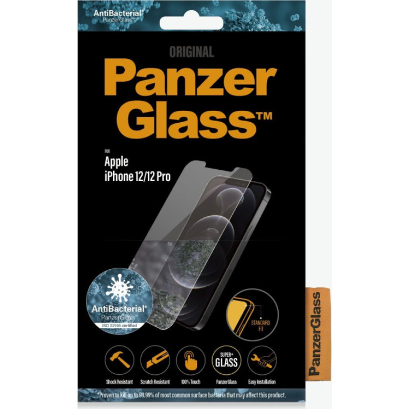 Panzerglass Aizmugurējais vāciņš PanzerGlass - Apple, For iPhone 12/12 Pro, Glass, Transparent, Clear Screen Protector, 6.1