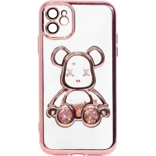 Ilike Aizmugurējais vāciņš iLike Apple iPhone 11 Silicone Case Print Desire Bear Pink