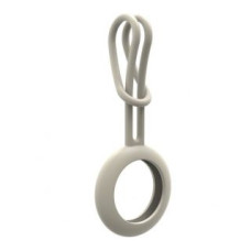 Ilike Smart tag aksesuārs iLike  AirTag Silicone Keychain Loop Case White