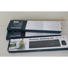 Gembird Datora tastatūra Gembird  SALE OUT.  KBS-WCH-03 Wireless desktop set, black, US-layout |  Wireless desktop set | KBS-WCH-03 | Black | Keyboard and Mouse Set | Wireless | Mouse included | US | DAMAGE PACKAGING | Black | US | 380 g | Wireless connec
