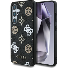 Guess Aizmugurējais vāciņš Guess Samsung Galaxy S25 Etui 4G Printed Colored Peony Pattern MagSafe Black
