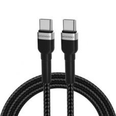 Wozinsky Kabelis Wozinsky  Wozinsky WNBCC1 USB-C / USB-C PD 65W cable 1 m - black