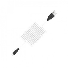 Hoco Kabelis Hoco  X21 Silicone iP charging cable Black White