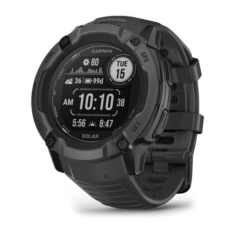 Garmin Viedpulksteni Garmin  SMARTWATCH INSTINCT 2X SOLAR/GRAPHITE 010-02805-00
