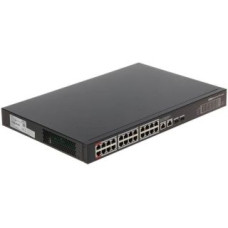 Dahua Nevadāms centrmezgls DAHUA  Switch||PFS3228-24GT-360-V2|Desktop/pedestal|PoE ports 24|DH-PFS3228-24GT-360-V2
