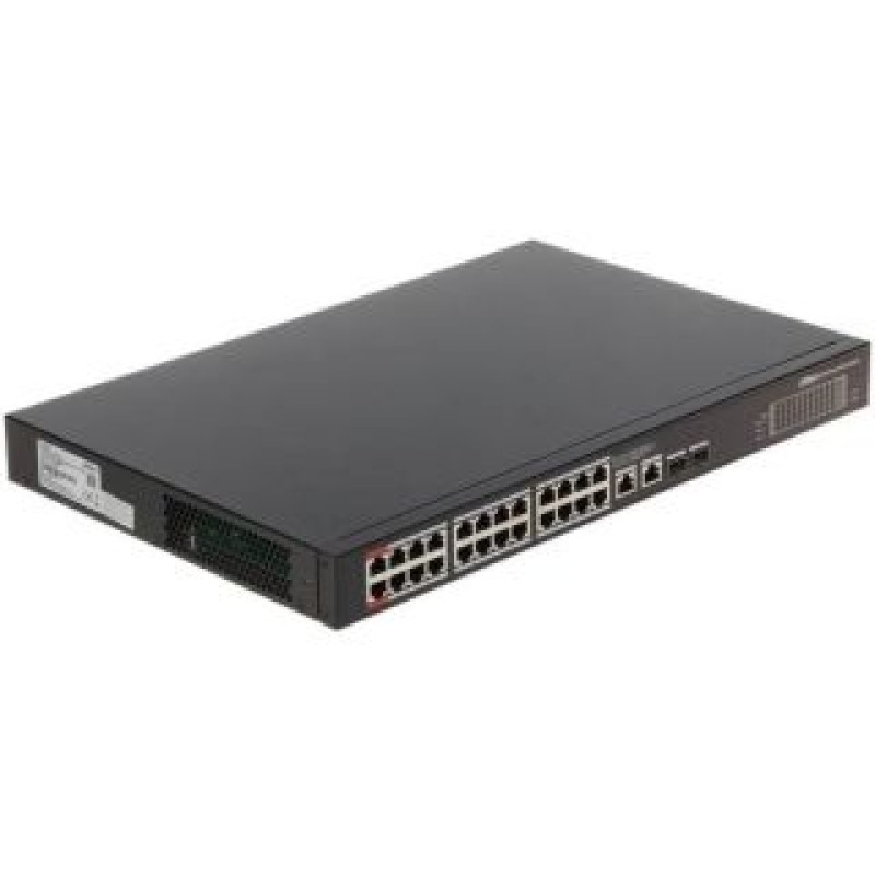 Dahua Nevadāms centrmezgls DAHUA  Switch||PFS3228-24GT-360-V2|Desktop/pedestal|PoE ports 24|DH-PFS3228-24GT-360-V2