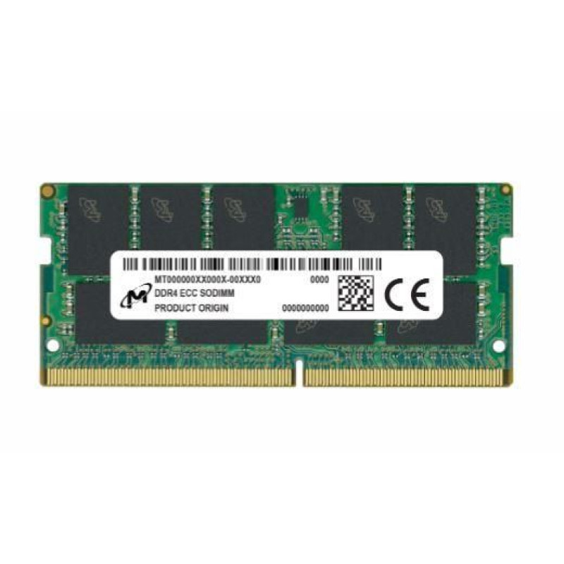 Micron Operatīv atmiņa DDR3 Micron  Server Memory Module||DDR4|16GB|ECC|3200 MHz|CL 22|1.2 V|MTA9ASF2G72HZ-3G2R