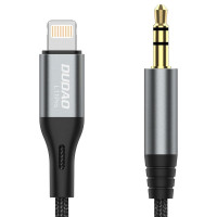 Dudao Kabelis Dudao  Dudao audio cable Lightning - mini jack 3.5mm 1m gray (L11PRO)
