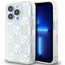 Dkny Aizmugurējais vāciņš DKNY Apple iPhone 15 Pro 6.1 hardcase Liquid Glitter Multilogo White