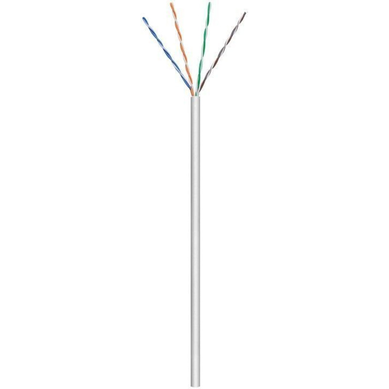 Goobay Kabelis Goobay  68710 CAT 5e network cable, U/UTP, grey, 100m