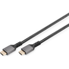 Digitus Monitoru piederums Digitus  8K PREMIUM HDMI 2.1 Connection Cable 	DB-330200-030-S Black, HDMI to HDMI, 3 m