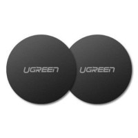 Ugreen Auto turētājs Ugreen  2x metal plates plate for magnetic phone holders Black