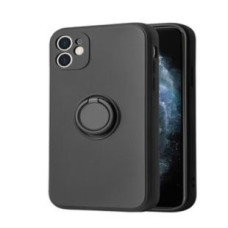 Ilike Aizmugurējais vāciņš iLike Apple IPHONE 13 PRO MAX SILICONE RING Black